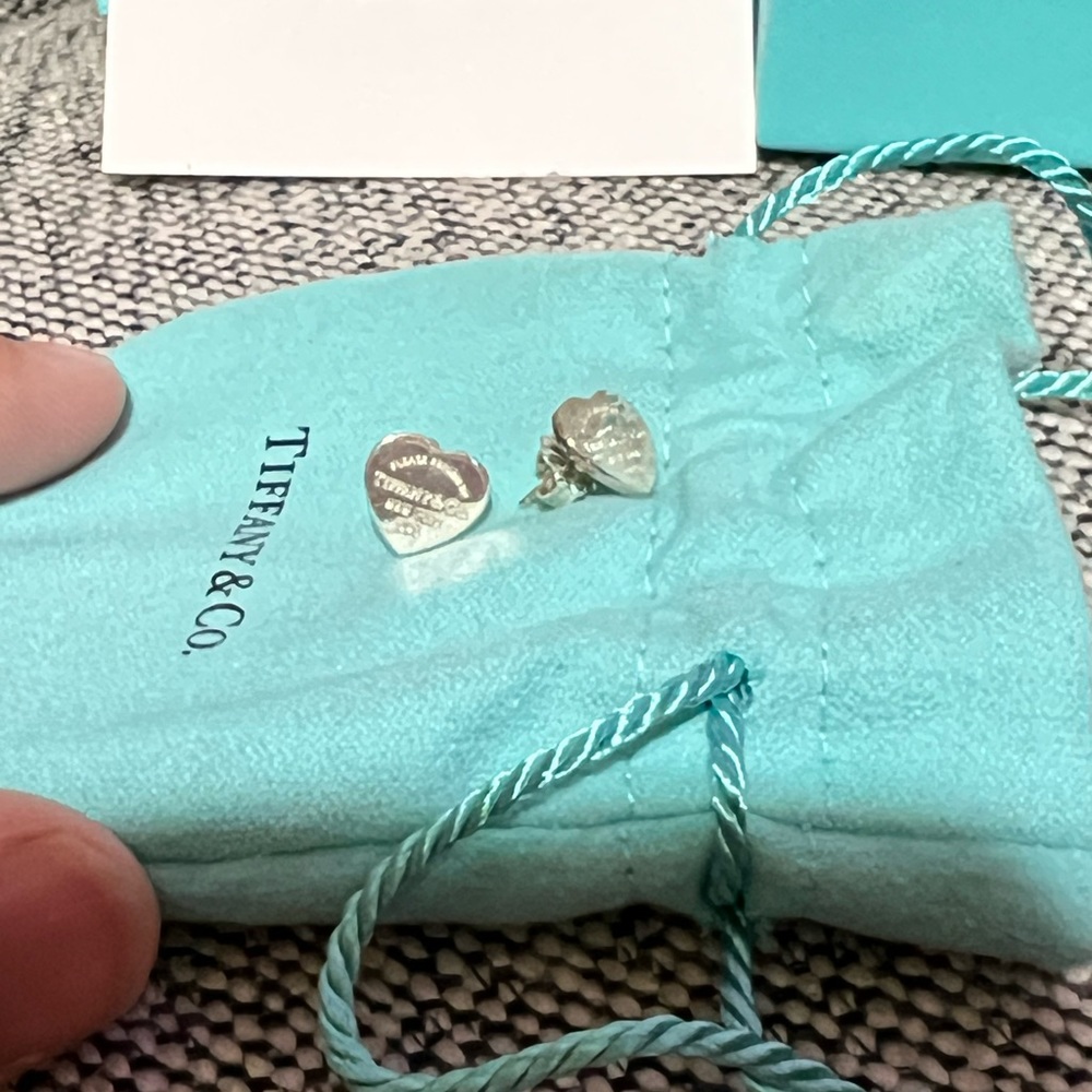 Tiffany and Co. heart earrings